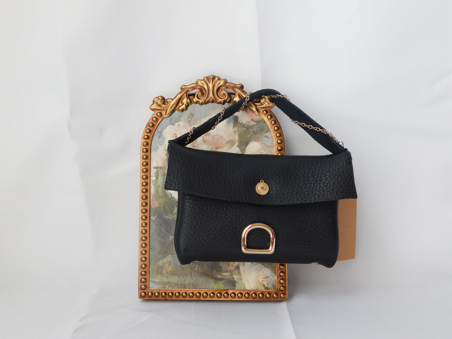 Small Black and Gold Purse